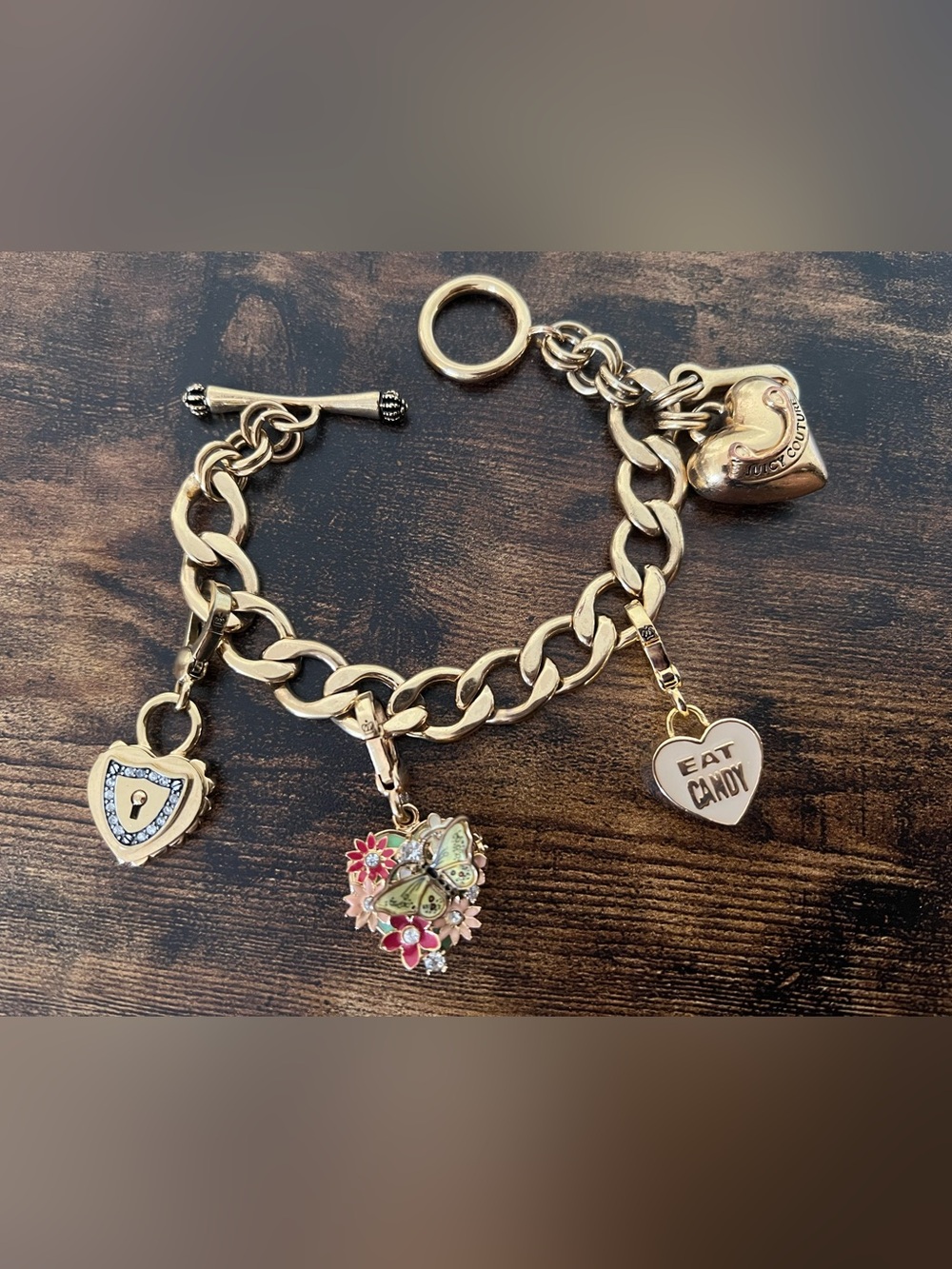 Juicy Couture Heart Charms Bracelet - Picture 12 of 12